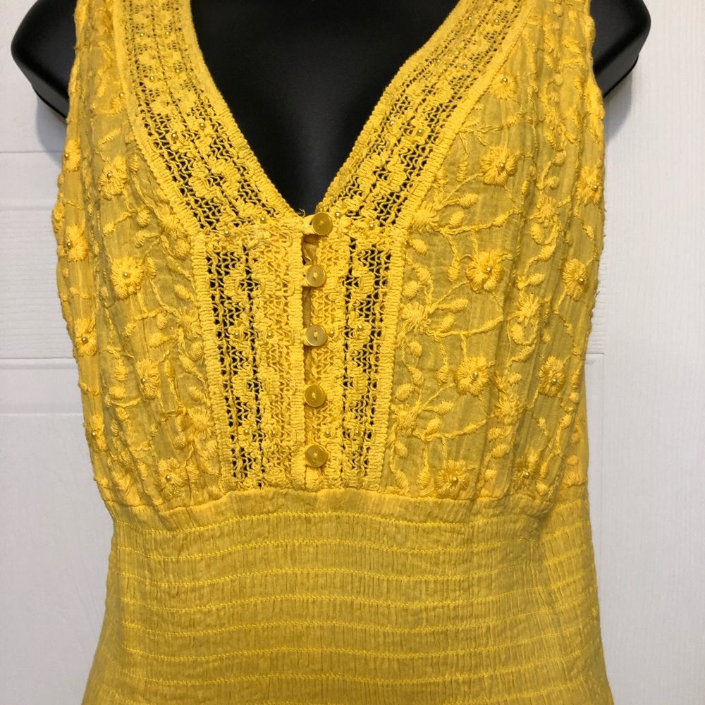 Deep yellow dress